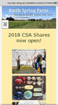 Mobile Screenshot of earthspringcsa.com