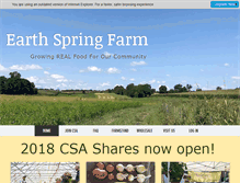 Tablet Screenshot of earthspringcsa.com